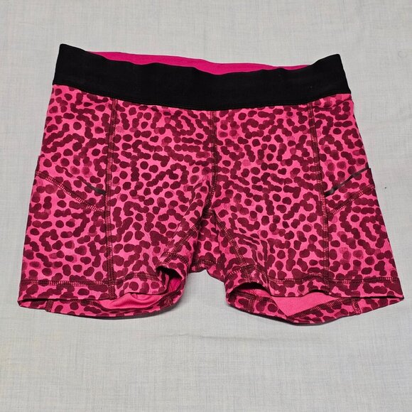 Lululemon What The Sport Short In Black/Pink Cheetah Print Size 4 - Picture 7 of 11